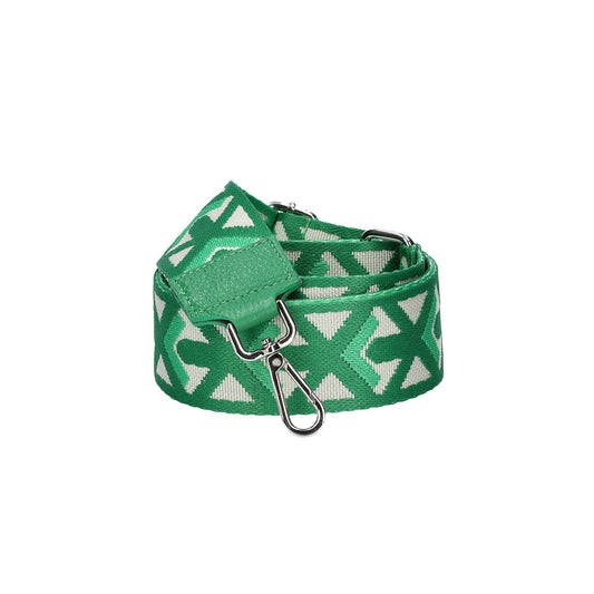 Taschenriemen|Wechselriemen in Dunkelgrün mit Karabiner Silber