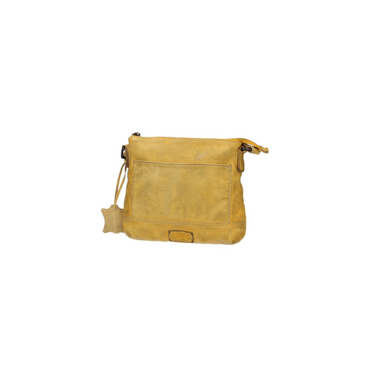 SALE Umhängetasche in Gelb aus Leder - leder-accessoires.com