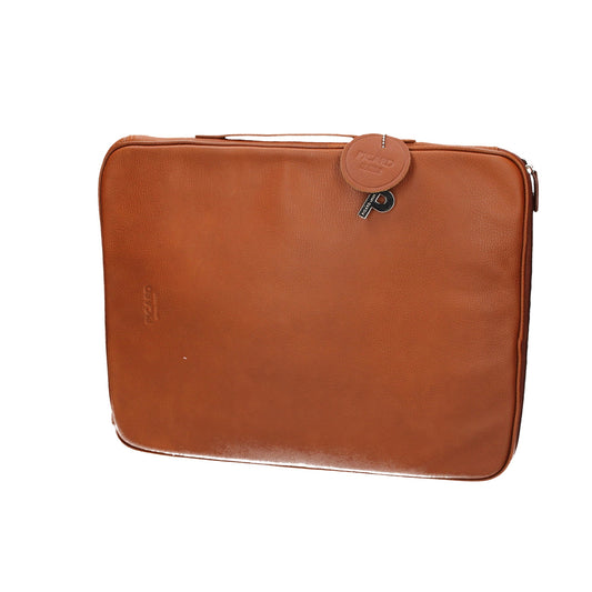 SALE Laptophülle 15 Zoll in Cognac aus Leder - leder-accessoires.com