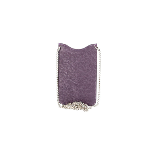 Sale Handytasche aus Leder in Lila - leder-accessoires.com