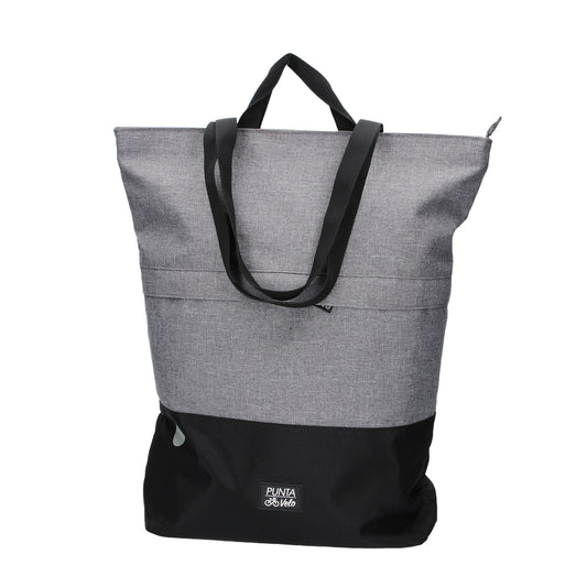 Fahrradtasche|Schultertasche mit Überschlag 34x14x48cm in Grau