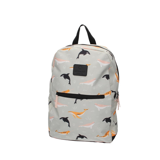 Kinderrucksack " Wale " in Hellgrau - leder-accessoires.com