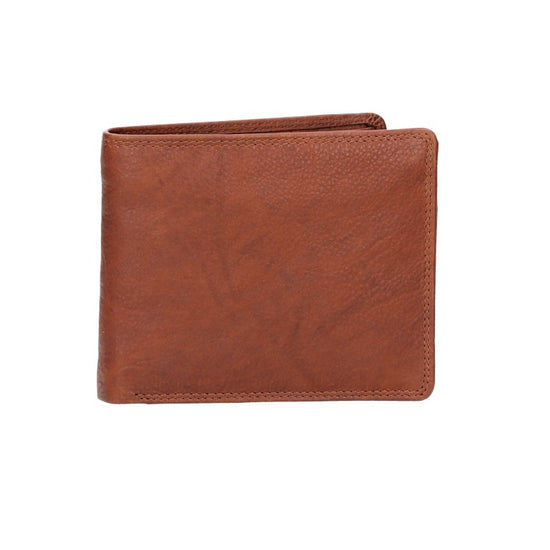 Geldbörse Querformat mit Reißverschluss in Blau|Navy aus Leder - leder-accessoires.com