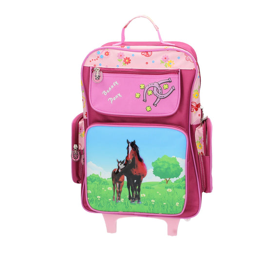 Kindertrolley 2-Rad 28x16x47cm in Pink - leder-accessoires.com