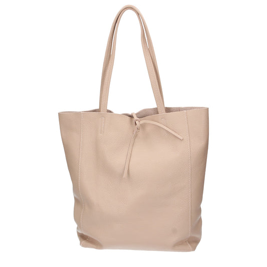 Shopper 28x13x35cm in Nude aus Leder