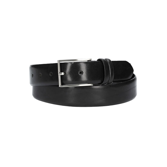 Herren-|Anzugsgürtel 35mm in Schwarz aus Vollrindleder mit Pull-Up-Effekt - leder-accessoires.com