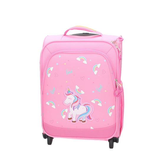 Reisetrolley Travelite "Minimover" Einhorn 2-Rad in Rosa - leder-accessoires.com