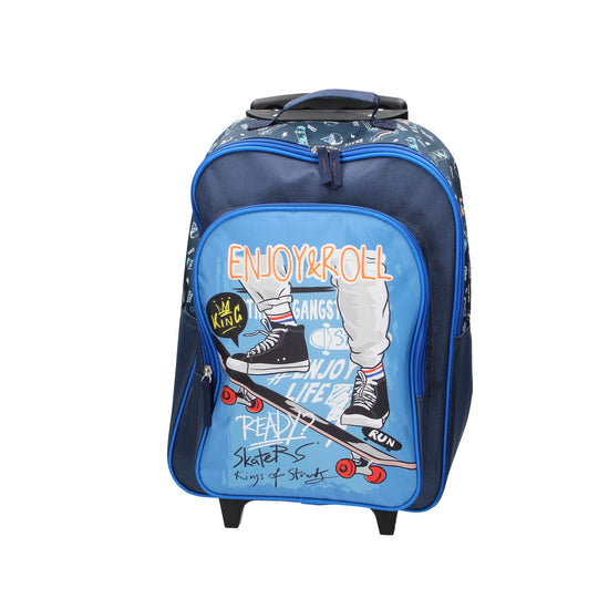 Kindertrolley " Skater " 2-Rad in Blau - leder-accessoires.com