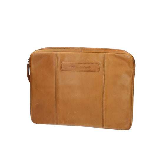 SALE Laptophülle 14 Zoll in Cognac aus Leder - leder-accessoires.com