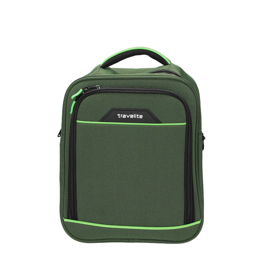 Bordtasche | Umhängetasche Travelite "Derby" 29x35x18cm in Grün - leder-accessoires.com