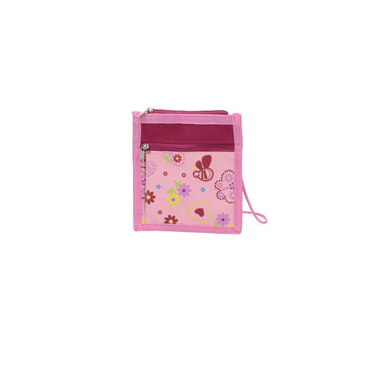 Kinderbrustbeutel " Flowers " in Rosa