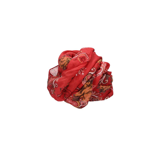Loop in Rot gemustert aus Baumwolle - leder-accessoires.com
