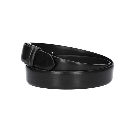 Herren-|Anzugsgürtel 35mm in Schwarz aus Vollrindleder mit Pull-Up-Effekt - leder-accessoires.com