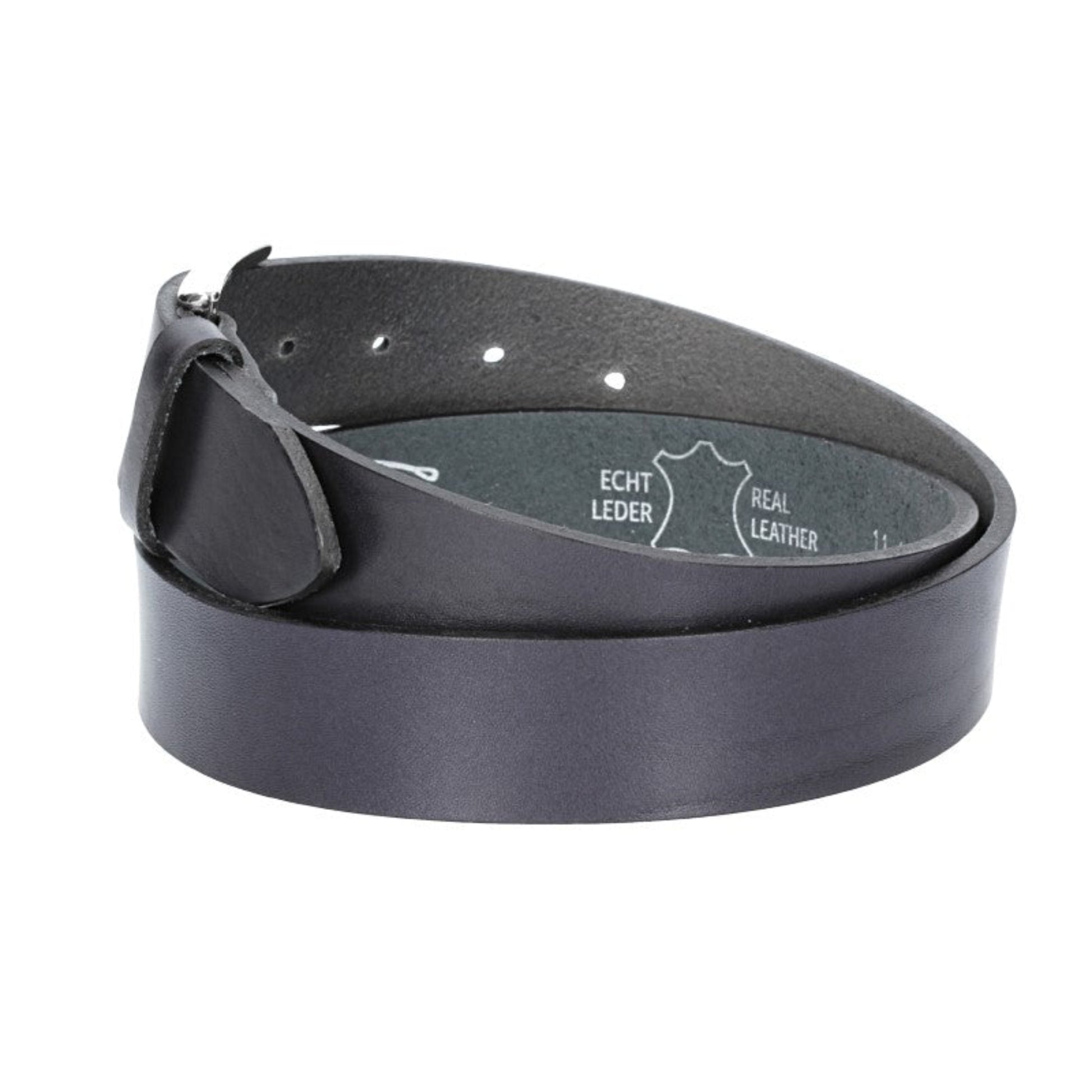 Hochwertiger Ledergürtel Dunkelblau 3,5 cm – Handgefertigt & Unisex - leder-accessoires.com