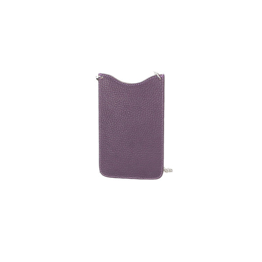 Sale Handytasche aus Leder in Lila - leder-accessoires.com