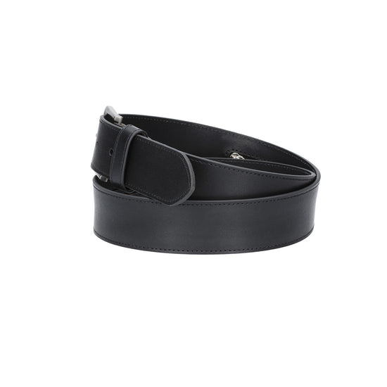Safegürtel 40mm in Schwarz mit Reißverschluss - leder-accessoires.com
