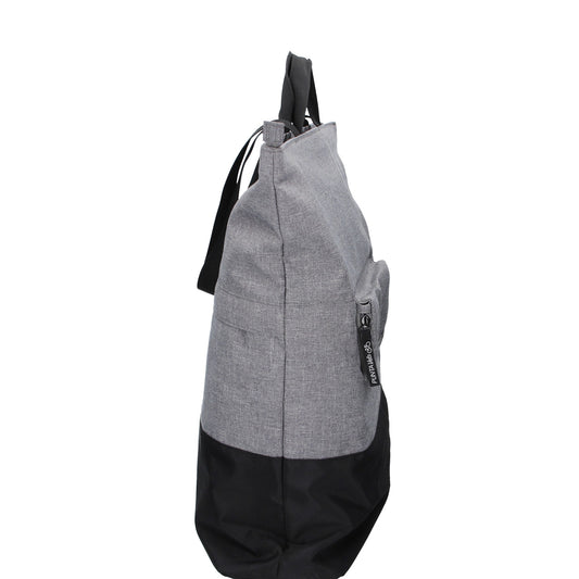 Fahrradtasche|Schultertasche mit Überschlag 34x14x48cm in Grau