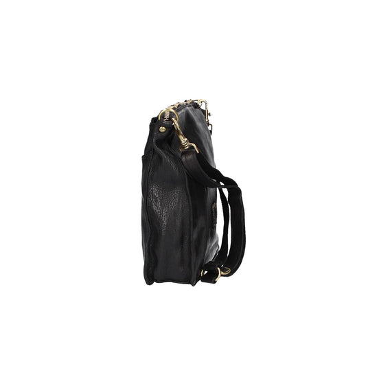 Shopper im Hochformat in Schwarz aus Leder
