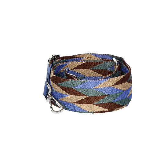 Taschenriemen|Wechselriemen Hellblau|Bordeaux mit Karabiner Silber - leder-accessoires.com