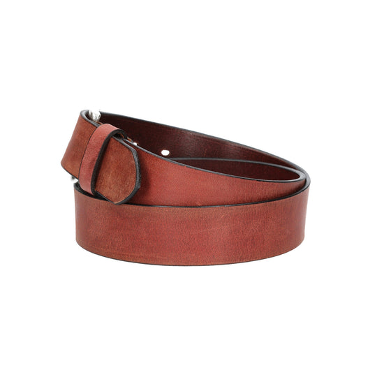 Ledergürtel Rot 40mm mit Dornschließe in Silber - leder-accessoires.com