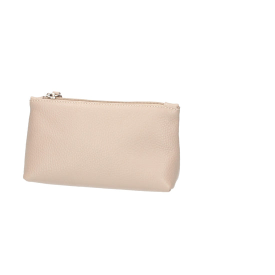 Kosmetiktasche| Kulturbeutel Maxima 18x7x11cm in Taupe aus Leder - leder-accessoires.com