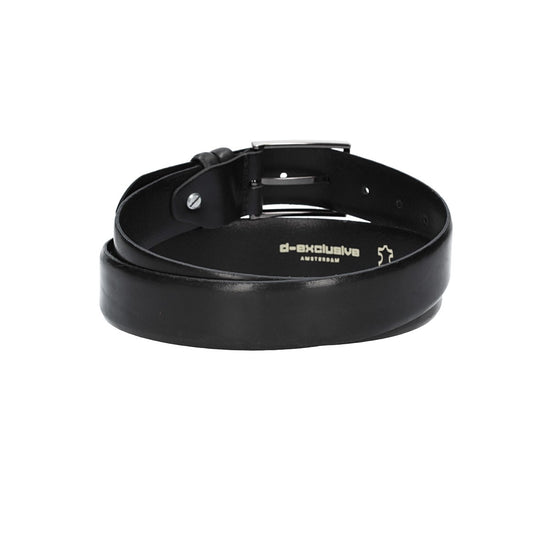 Herren-|Anzugsgürtel 35mm in Schwarz aus Vollrindleder mit Pull-Up-Effekt - leder-accessoires.com