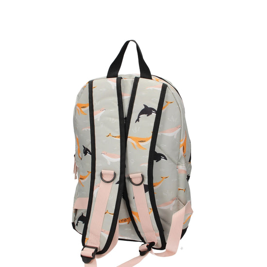 Kinderrucksack " Wale " in Hellgrau - leder-accessoires.com