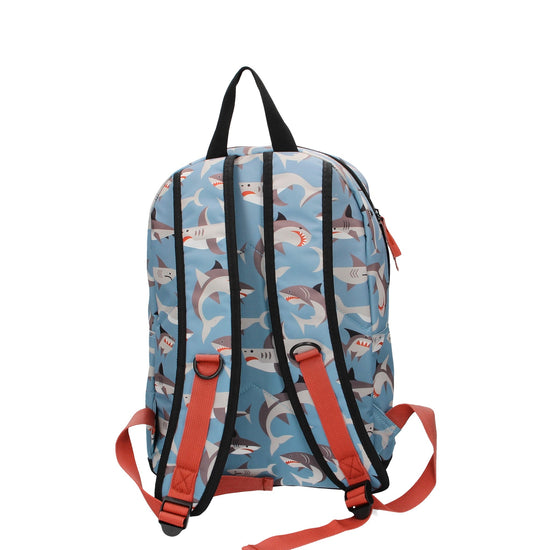 Kinderrucksack " Haie " in Blau - leder-accessoires.com