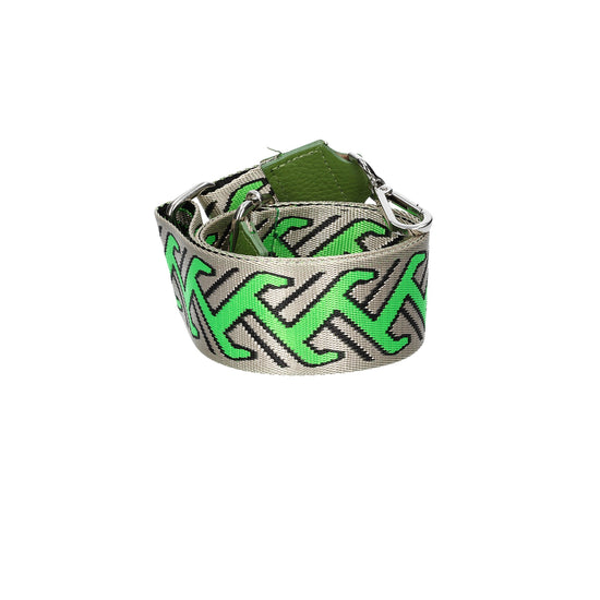 Taschenriemen|Wechselriemen in Grün|Beige - leder-accessoires.com