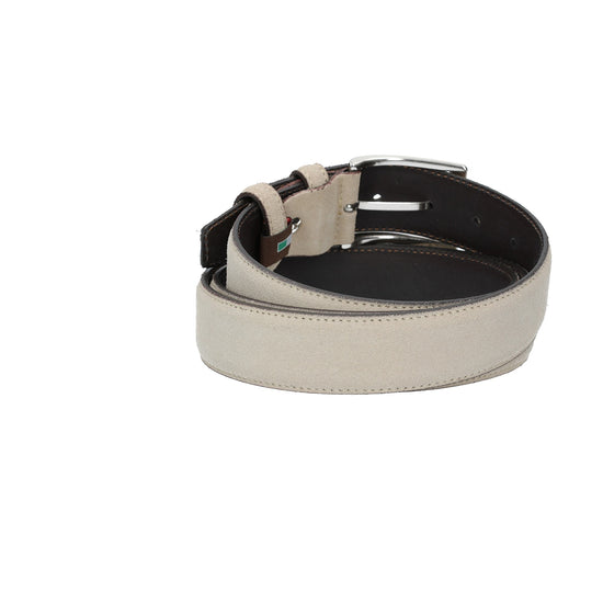 Herren-|Anzugsgürtel 35mm Nappa abgenäht in Sand|Natur aus Leder - leder-accessoires.com