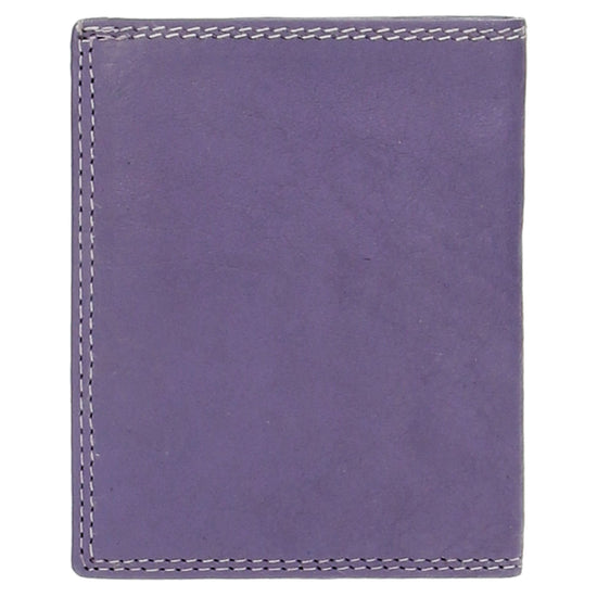 Kartenetui 8x10cm aus Leder in Lila und RFID-Schutz - leder-accessoires.com