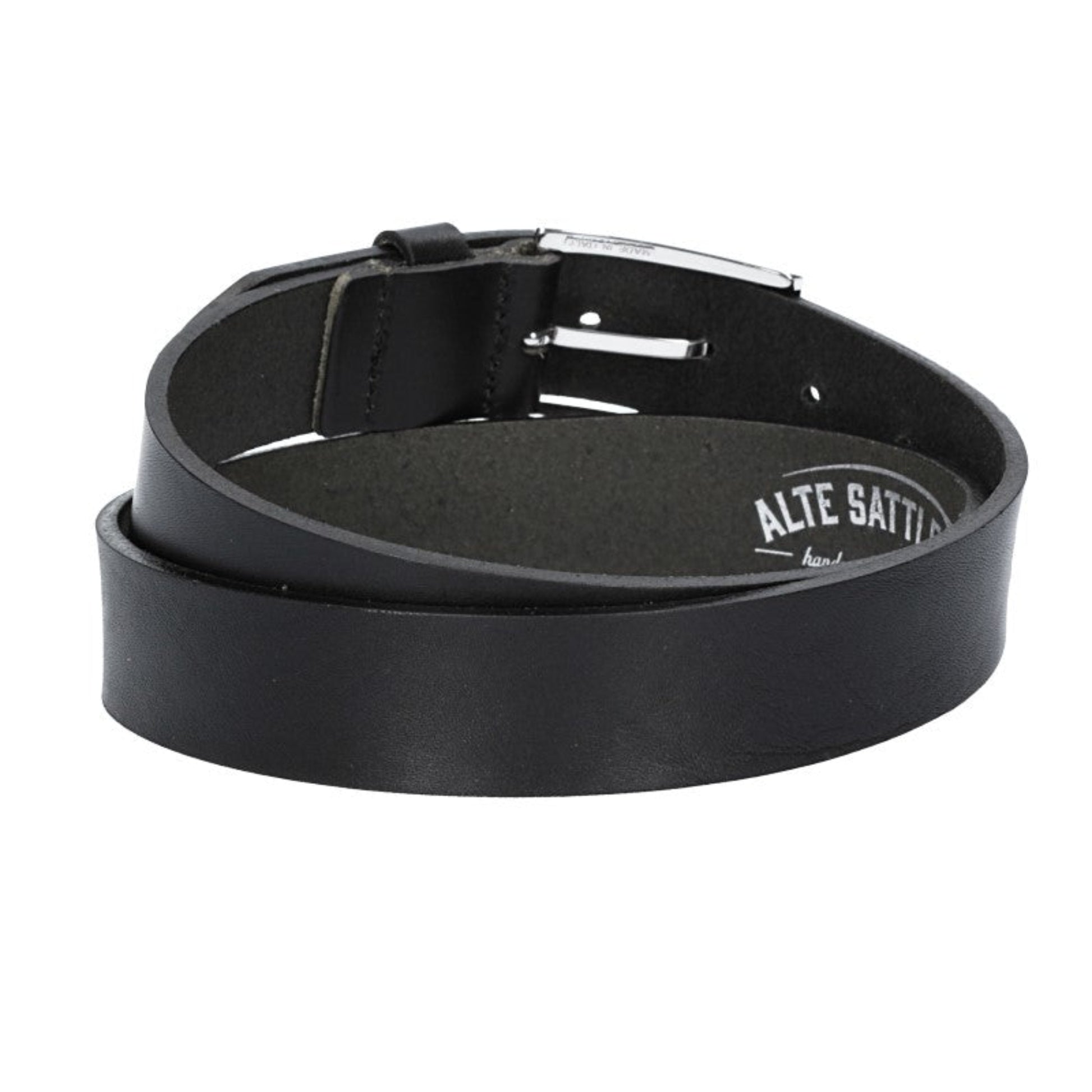 Hochwertiger Ledergürtel Schwarz 3,5 cm – Unisex & nachhaltig - leder-accessoires.com