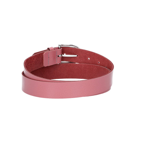 Ledergürtel 30mm in Hellrosa mit Dornschließe in Silber - leder-accessoires.com
