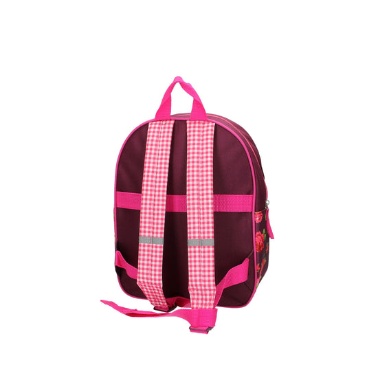 Kinderrucksack " Pferd " 23x9x29cm in Pink - leder-accessoires.com
