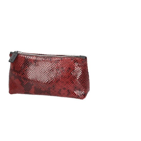 Kosmetiktasche| Kulturbeutel Maxima 18x7x11cm in Bordeaux|Phyton aus Leder - leder-accessoires.com