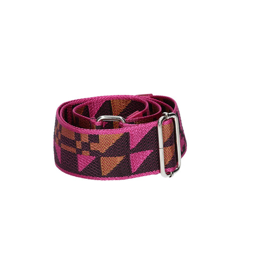 Taschenriemen|Wechselriemen in Pink|Lila mit Karabiner Silber - leder-accessoires.com