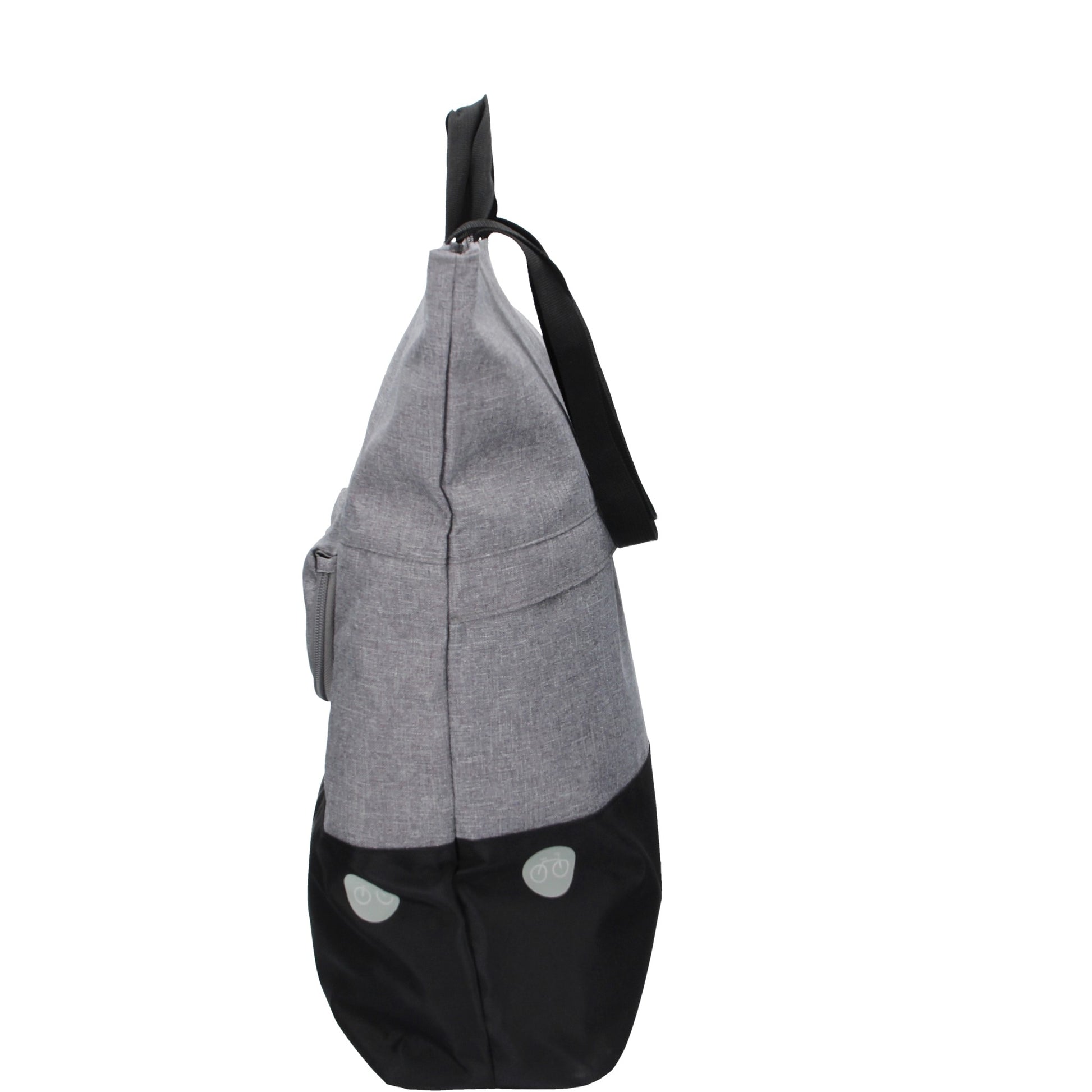 fahrradtasche schultertasche Fahrradtasche|Schultertasche mit Überschlag 34x14x48cm in Grau