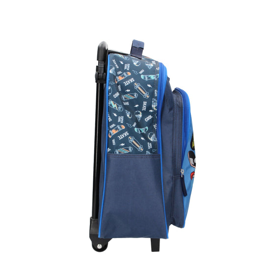 Kindertrolley " Skater " 2-Rad in Blau - leder-accessoires.com