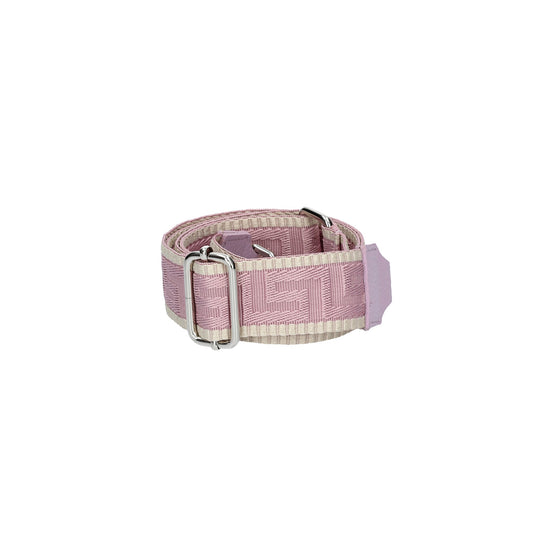 Taschenriemen|Wechselriemen in Flieder gemustert mit Karabiner Silber - leder-accessoires.com