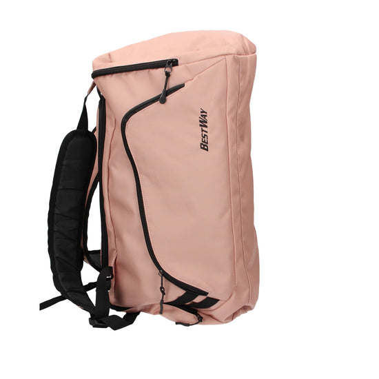 Reisetasche| Rucksack 47x29x28cm in Altrosa - leder-accessoires.com