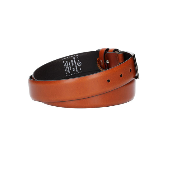 Herren-|Anzugsgürtel 35mm in Cognac aus Vollrindleder bombiert - leder-accessoires.com