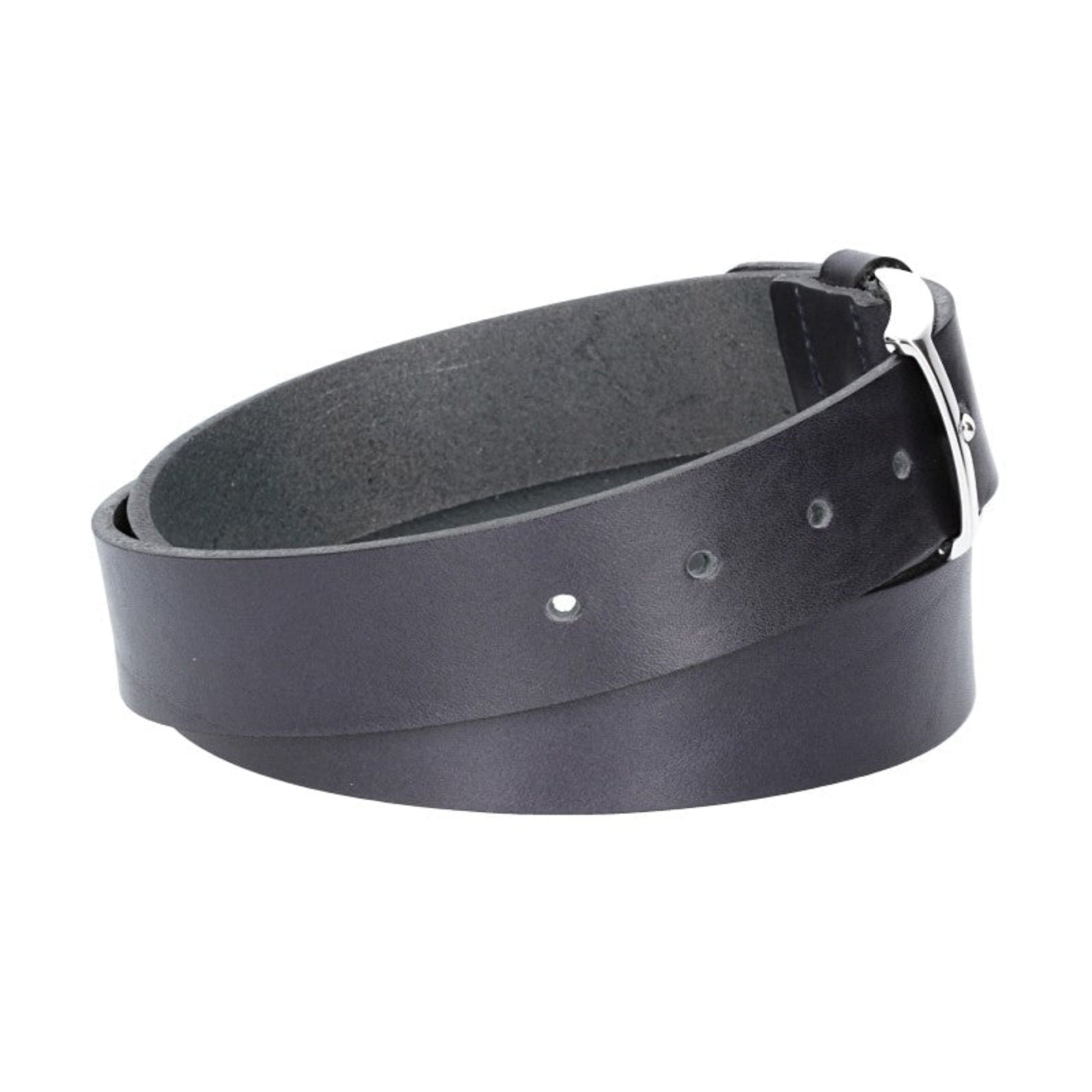 Hochwertiger Ledergürtel Dunkelblau 3,5 cm – Handgefertigt & Unisex - leder-accessoires.com
