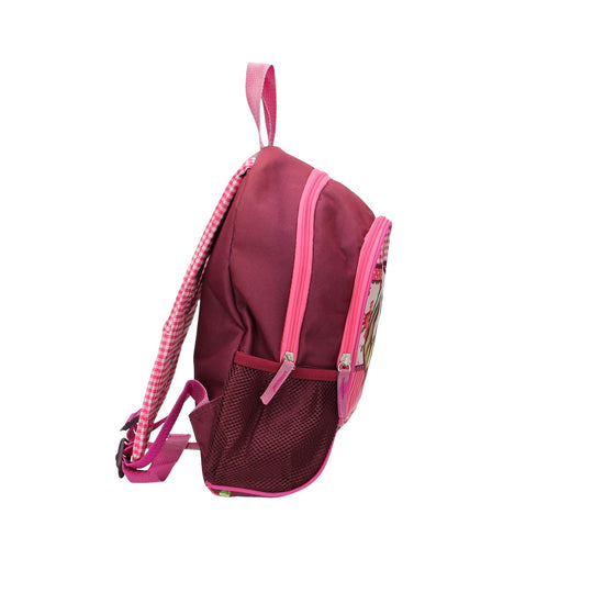 Kinderrucksack " Pferd " 26x10x35cm in Pink - leder-accessoires.com