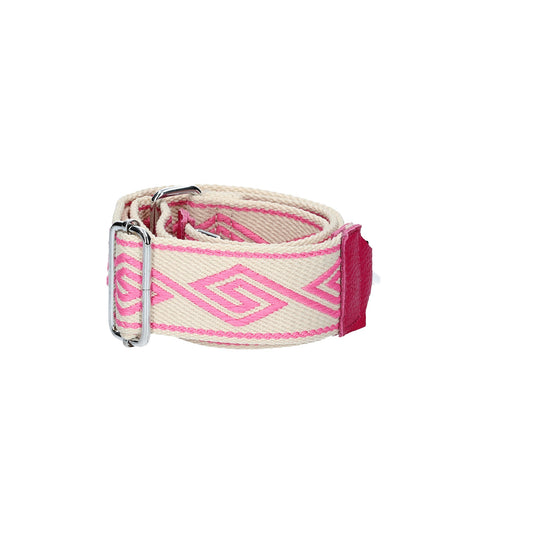 Taschenriemen|Wechselriemen in Rosa|Raute mit Karabiner Silber - leder-accessoires.com