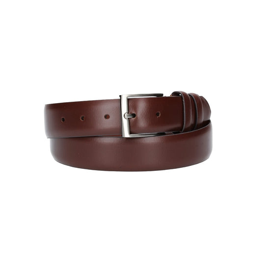 Herren-|Anzugsgürtel 35mm in Braun aus Vollrindleder bombiert - leder-accessoires.com