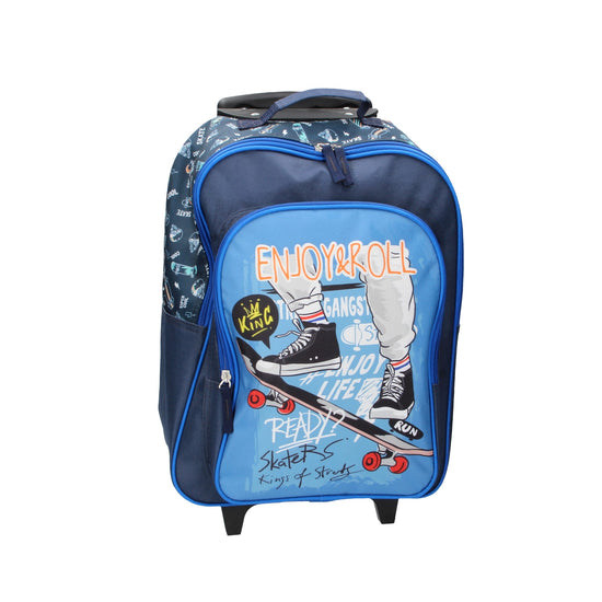 Kindertrolley " Skater " 2-Rad in Blau - leder-accessoires.com