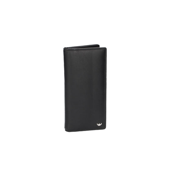 Brieftasche Golden Head in Schwarz aus Leder - leder-accessoires.com