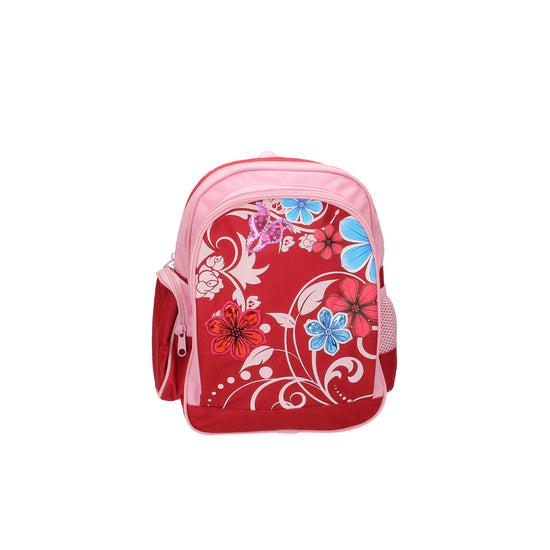 Kinderrucksack "Blumen" in Rot|Pink - leder-accessoires.com