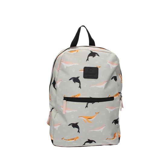 Kinderrucksack " Wale " in Hellgrau - leder-accessoires.com