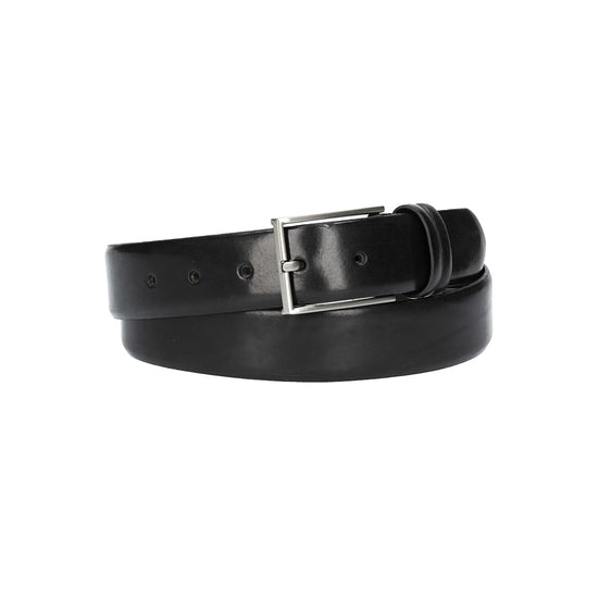 Herren-|Anzugsgürtel 35mm in Schwarz aus Vollrindleder mit Pull-Up-Effekt - leder-accessoires.com